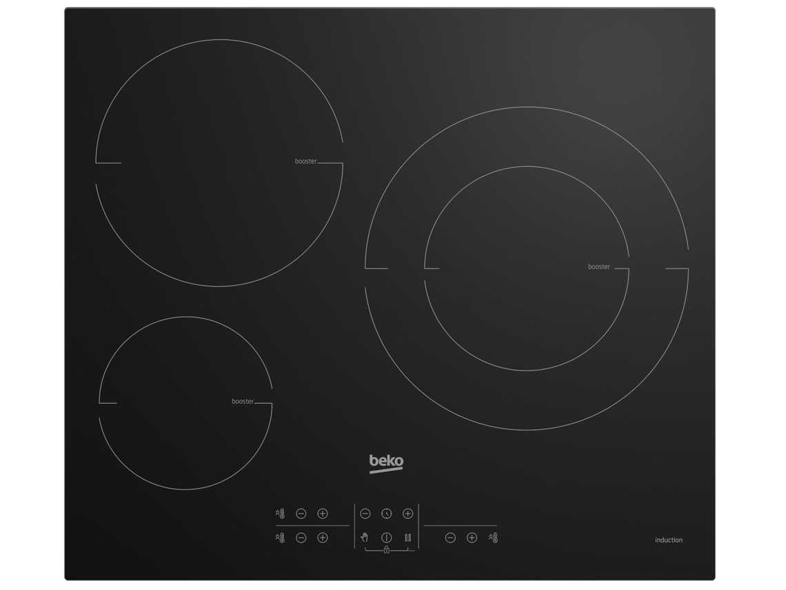 Placa de inducción BEKO Hiis63206M (Eléctrica - Negro)