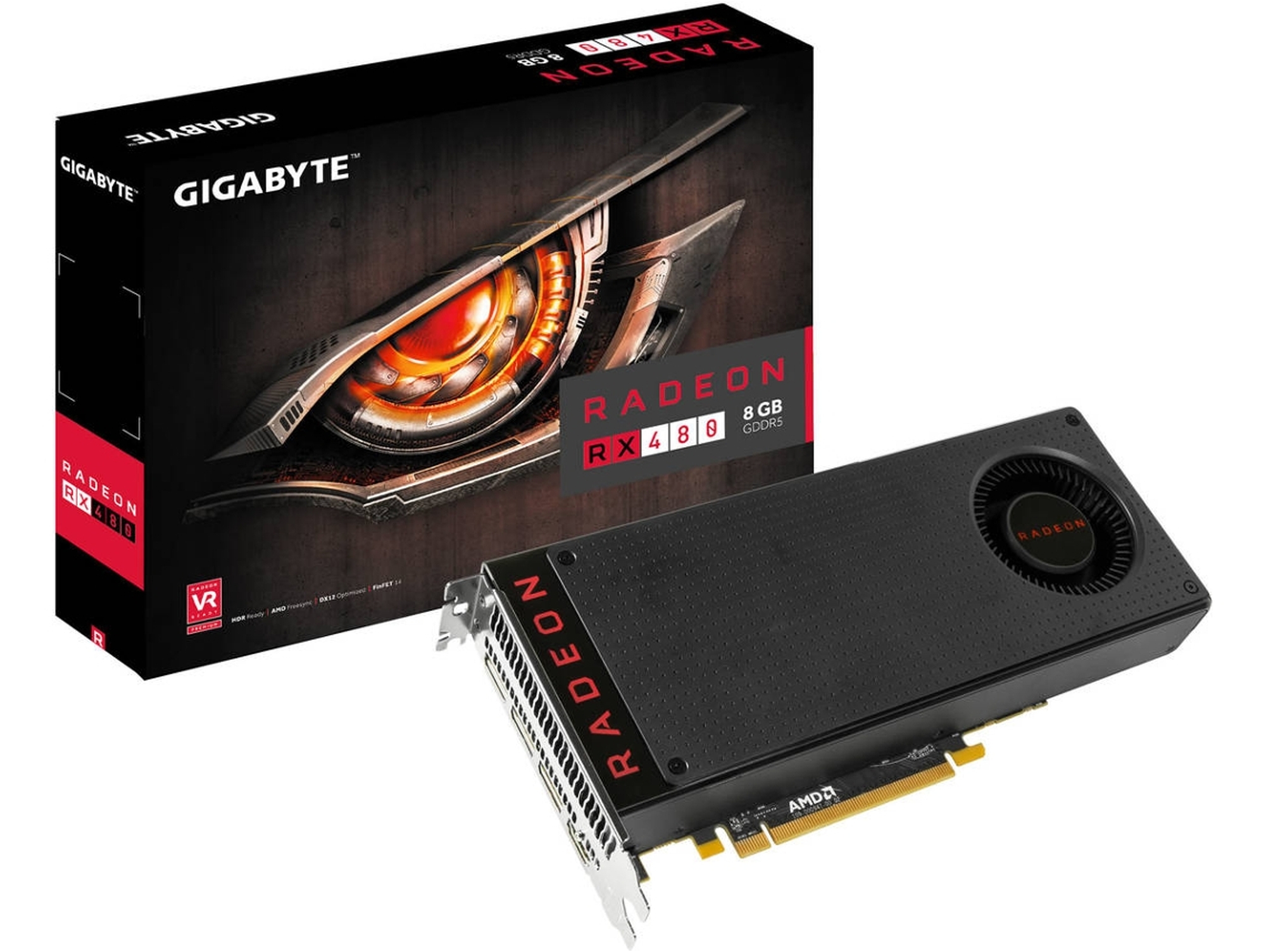 Tarjeta Gráfica GIGABYTE AMD RX480D5 8GB DDR5