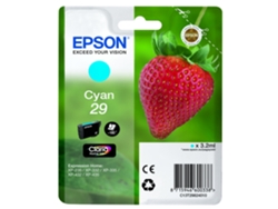 Cartucho de tinta original EPSON, 29, Fresa 3,2 ml, Cian,, C13T29824022, T2982