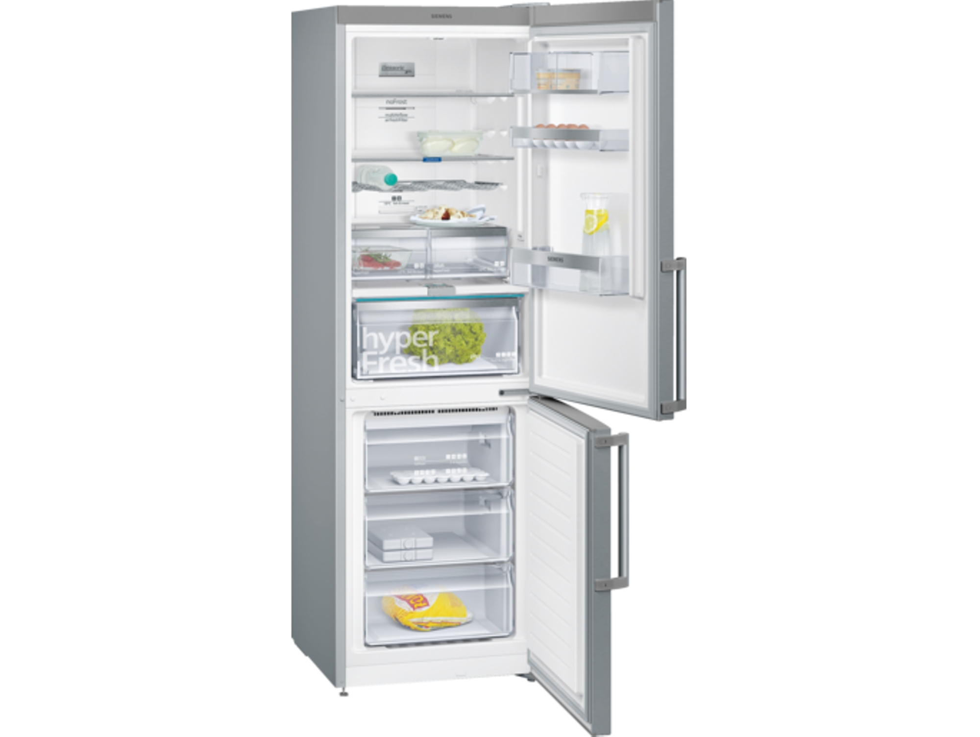 Frigorífico Combi SIEMENS KG36NAI3P (No Frost - 186 cm - 324 L - Inox)