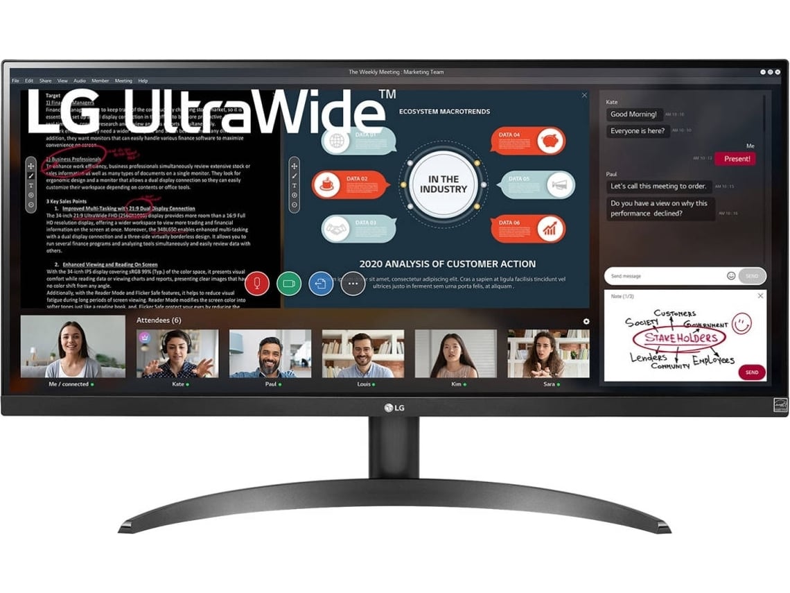 Monitor LG 29WP500-B (29'' - UltraWide Full HD - IPS - AMD FreeSync)