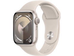 APPLE Watch Series 9 GPS 45 mm Luz de las Estrellas con Correa Deportiva Luz de las Estrellas (Tamaño: M/L)