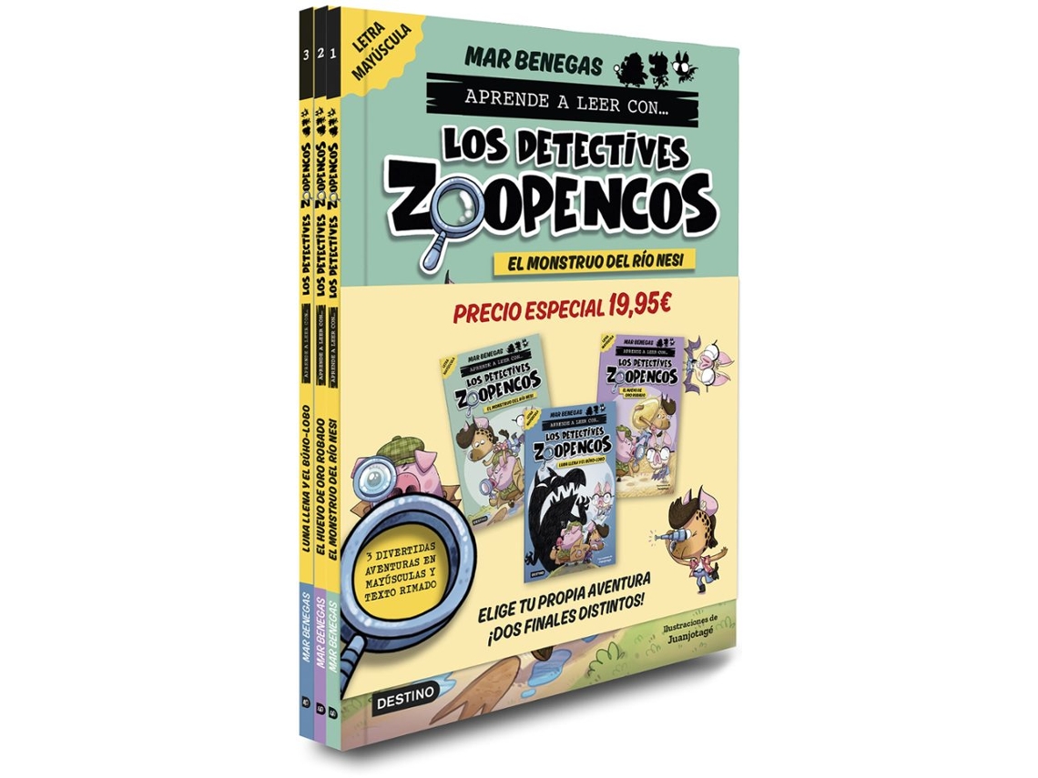 Libro Pack Aprende a leer con... ¡Los Detectives Zoopencos! 1, 2 y 3 de Mar Benegas (Español)
