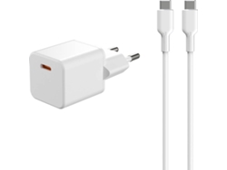 Kit Cargador Pared GOODIS 20W (1M - USB-C - Blanco)