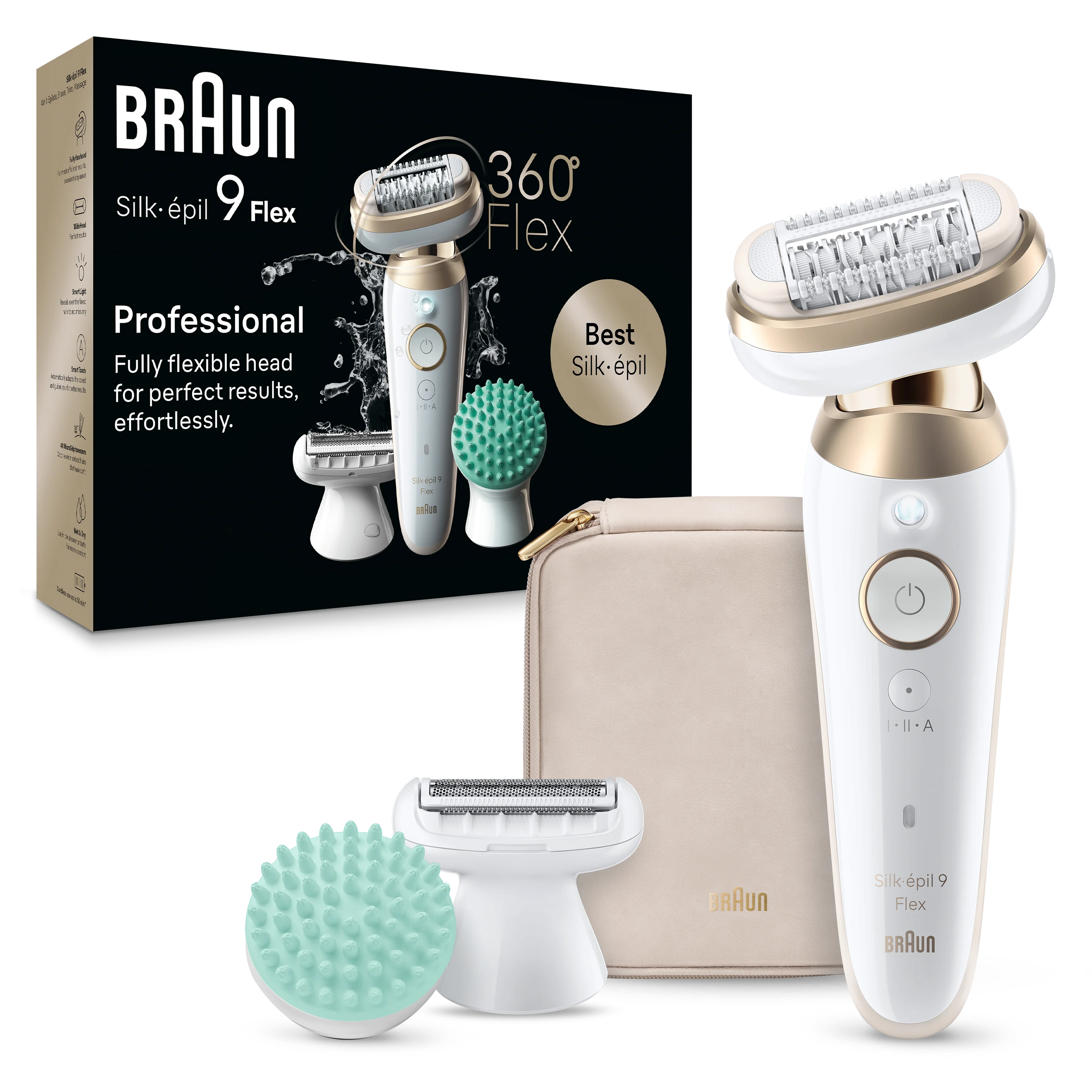 Depiladora BRAUN Silk Epil S9 Flex SES9-071 3D Skin&Spa (Arranque - Multi-zonas - Corriente)