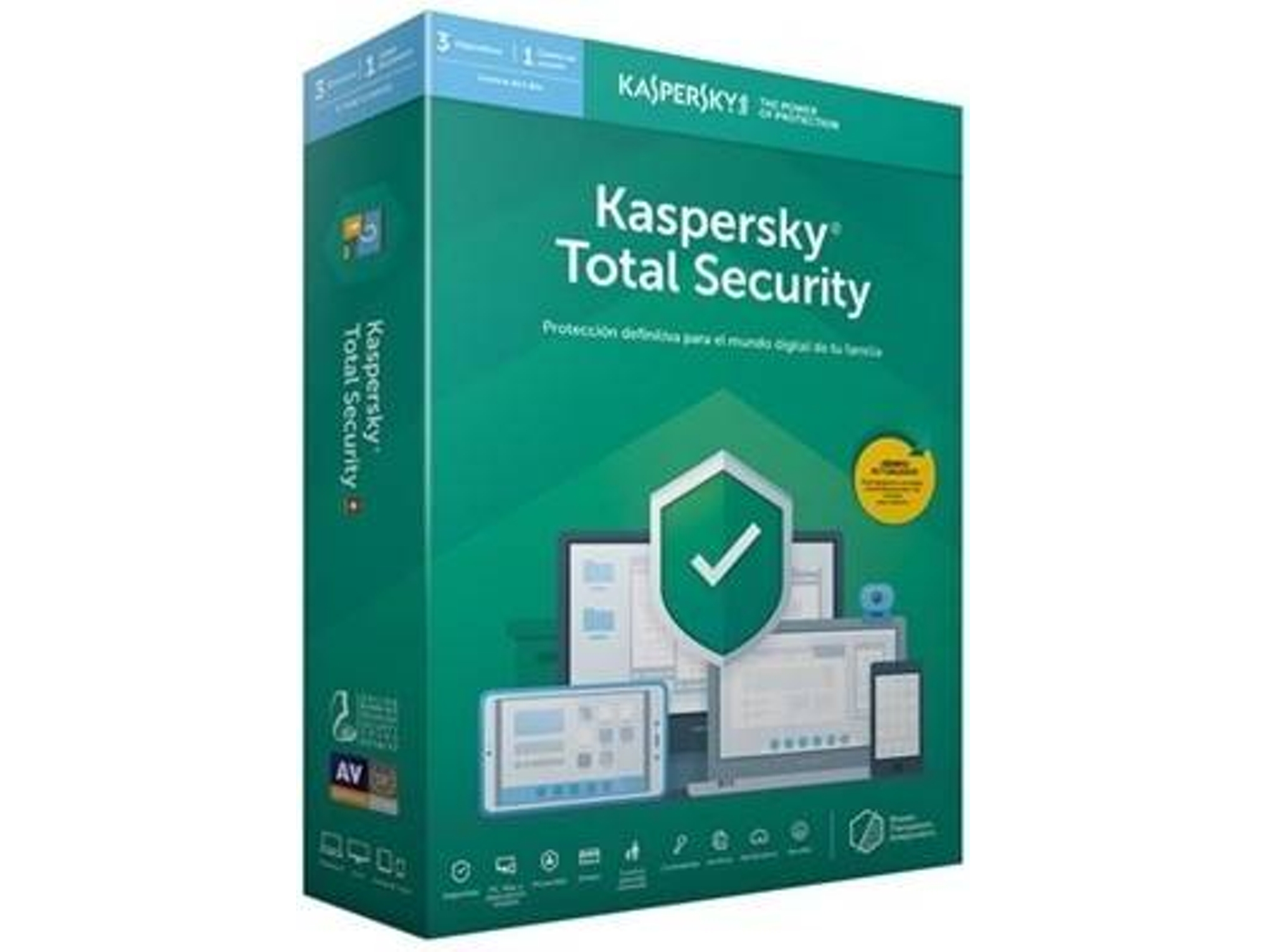 Software KASPERSKY Total Security (3 Dispositivos - 1 Año)