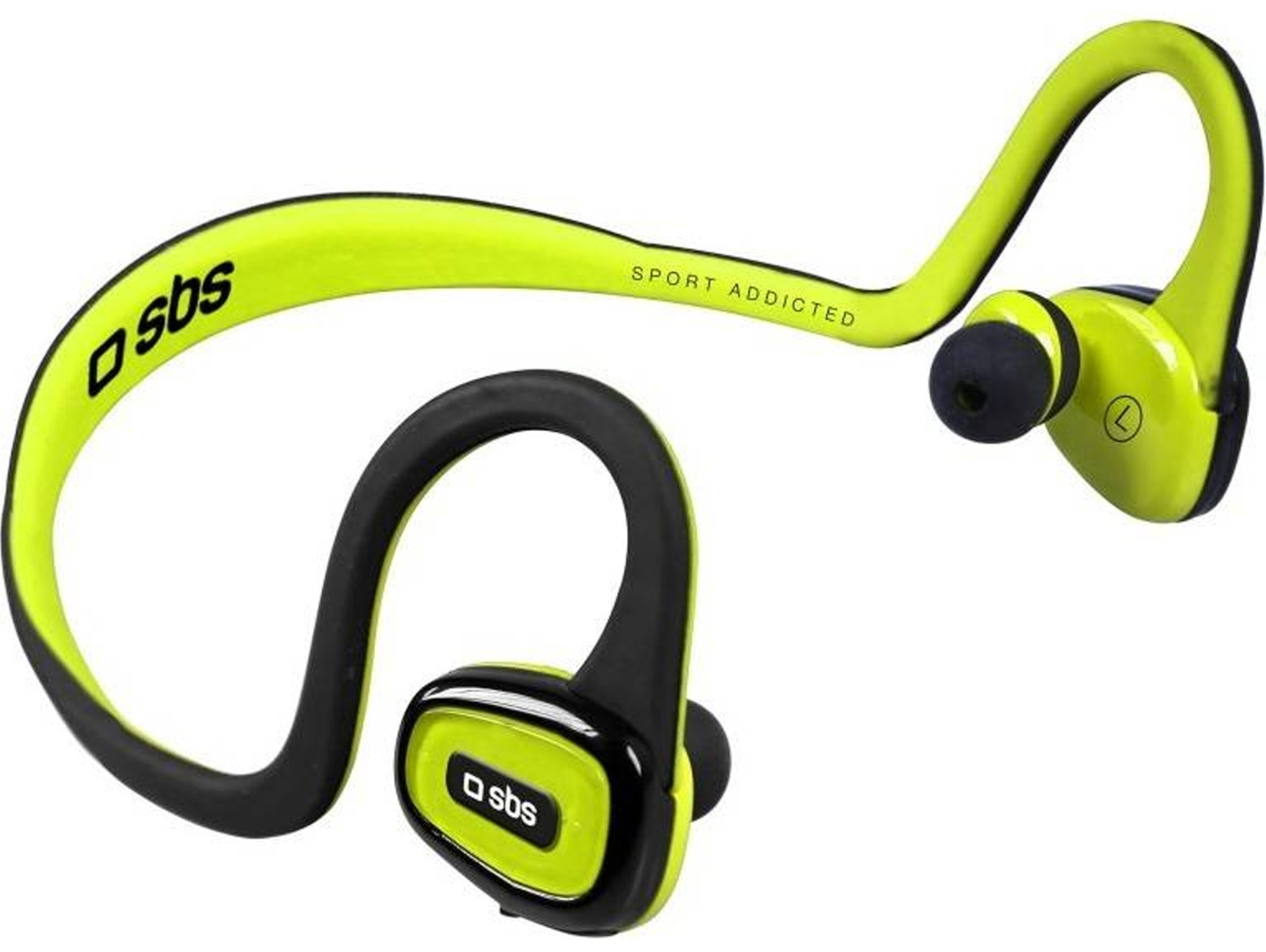 Auriculares Bluetooth SBS Tesportbtflexy (On Ear - Micrófono - Negro)