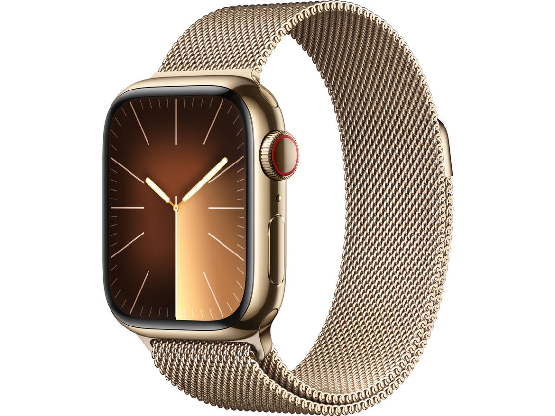 APPLE Watch Series 9 GPS+Cellular 41 mm Dorado con Loop Milanesa Dorado