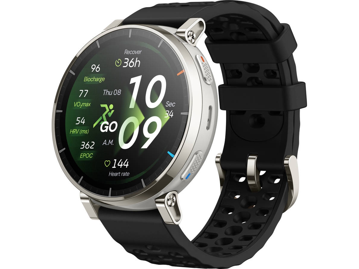Reloj inteligente AMAZFIT Active 3 Premium (1.32'' - Autonomía hasta 12 días - Apex Silver)  