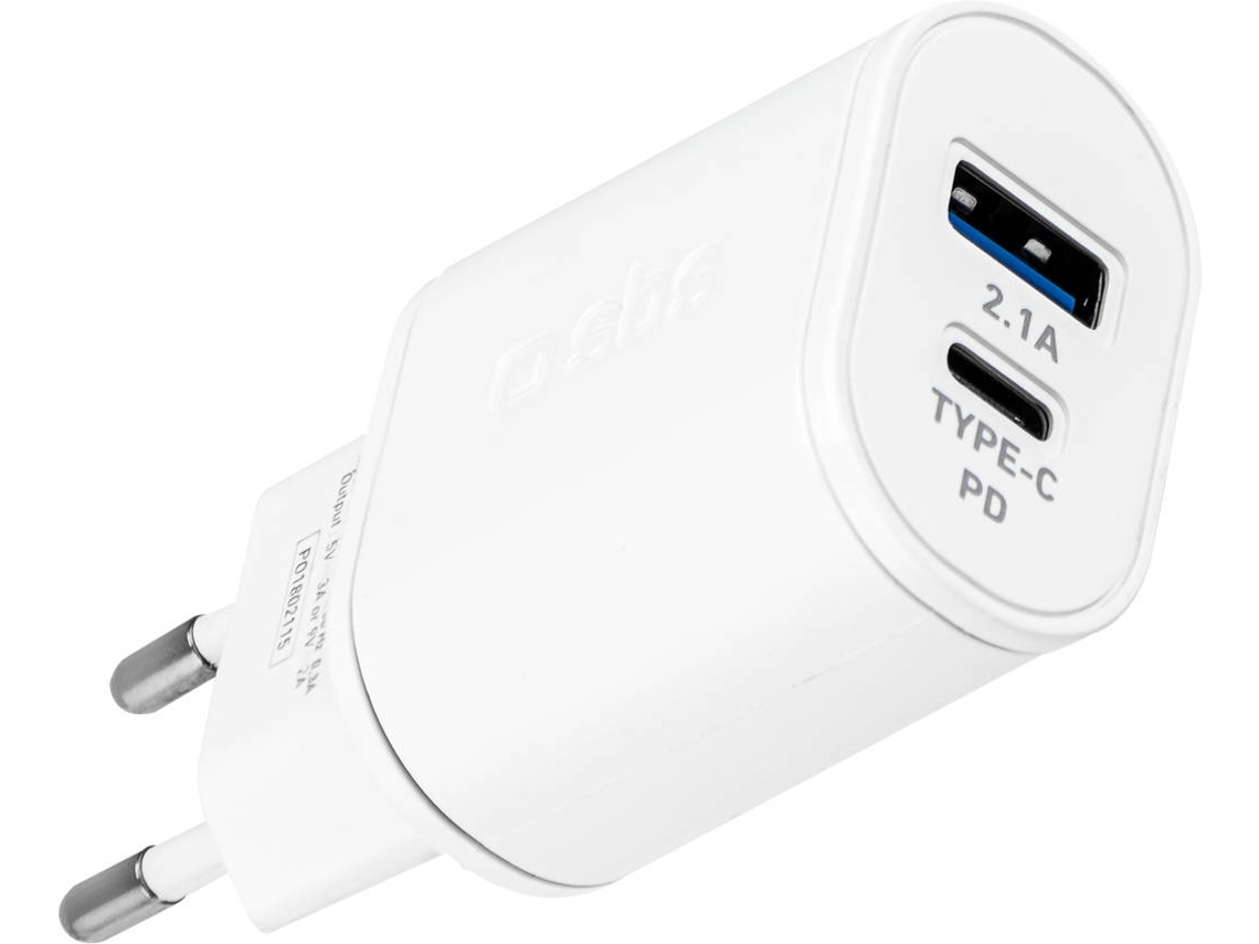 Cargador de Viaje SBS 18w (Usb - Usb-c)