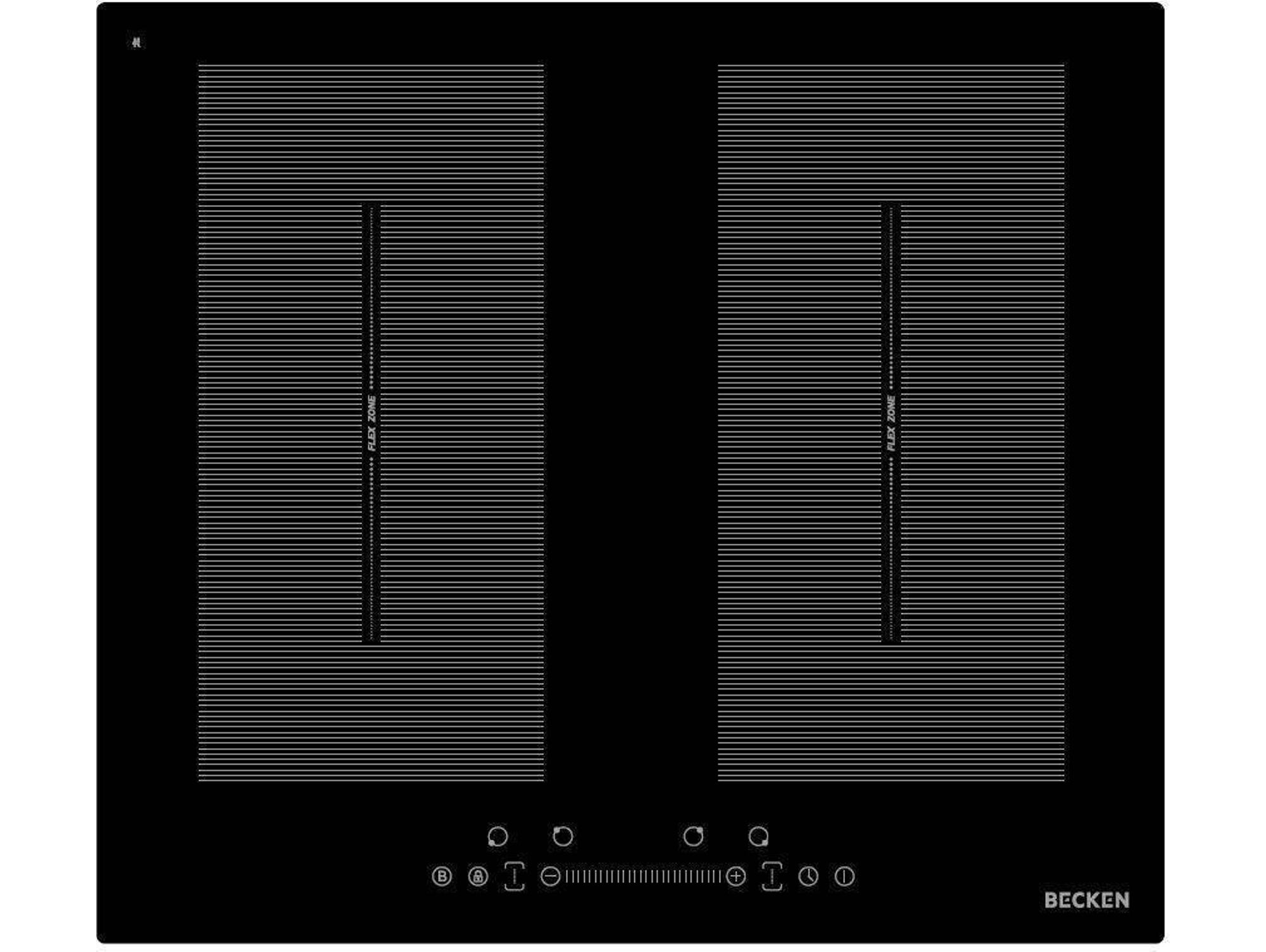 Placa Flex de Inducción BECKEN Flex BIH3302 (Eléctrica - 59 cm - Negro)
