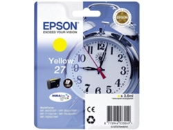 Cartucho de tinta original EPSON 27, Despertador 3,6 ml, Amarillo, C13T27044022, T2704