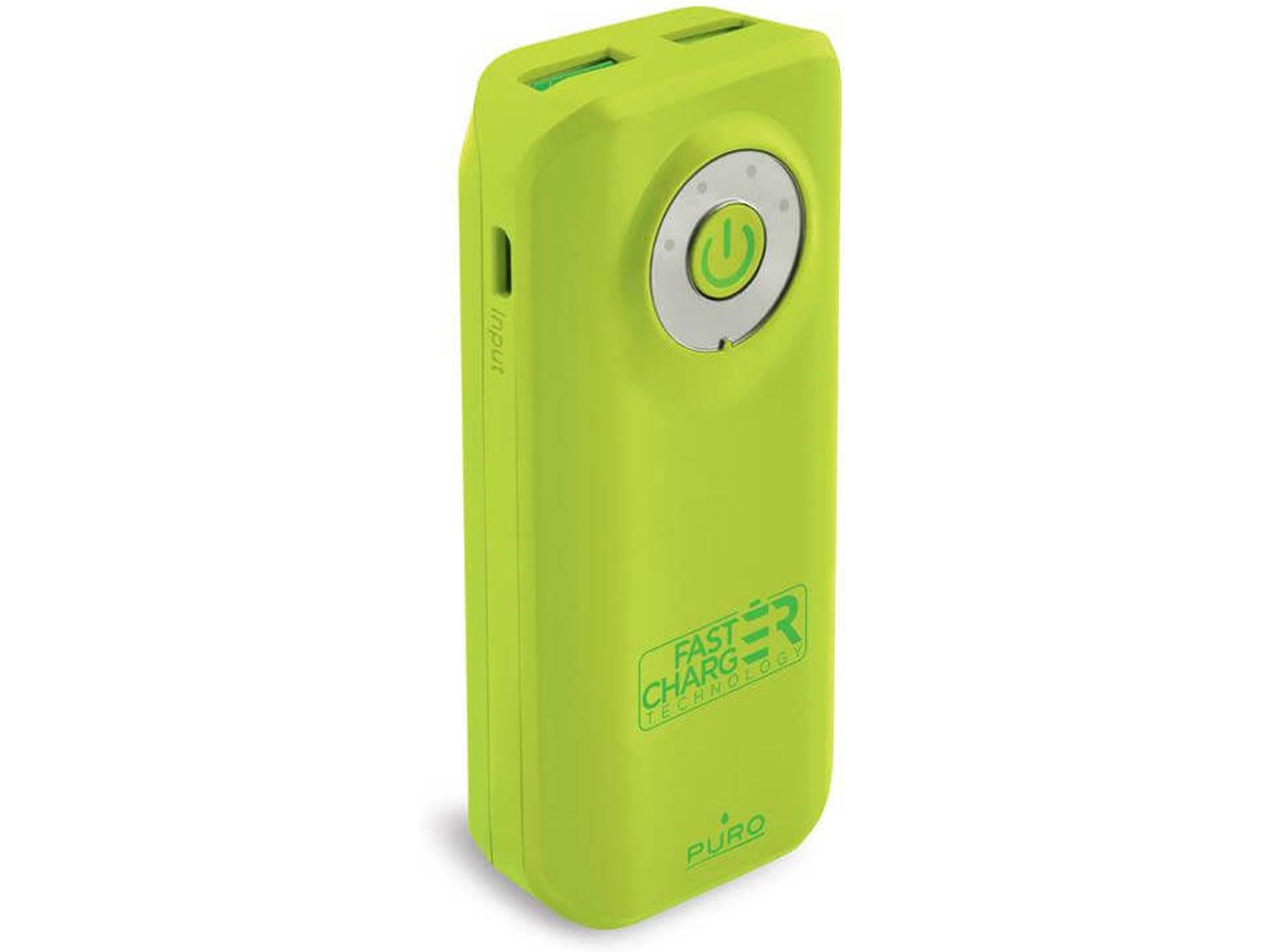 Powerbank PURO FCBB40C3GRN (4000 mAh - 2 USB - MicroUSB - Verde)