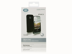 Carcasa y Protector de Pantalla Samsung Galaxy Y Duos SBS Silicona Negro