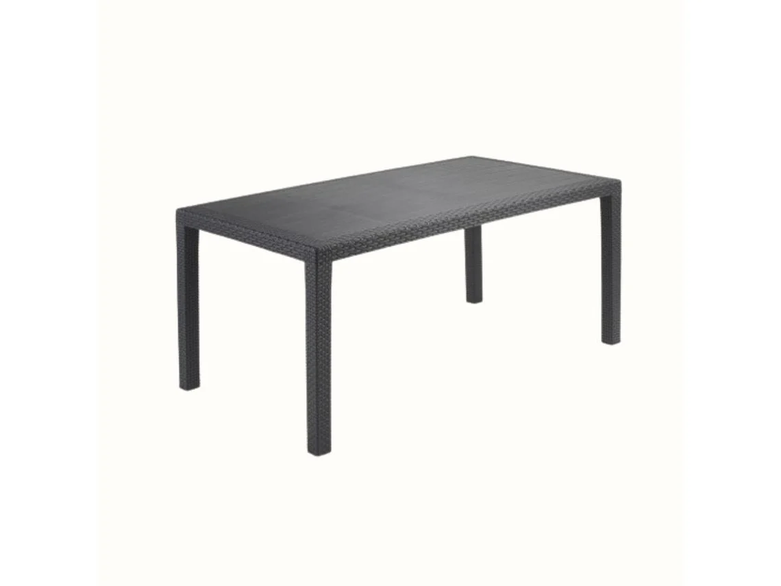 Mesa de jardín IPAE PROGARDEN Joker Antracita (138x78x72cm)