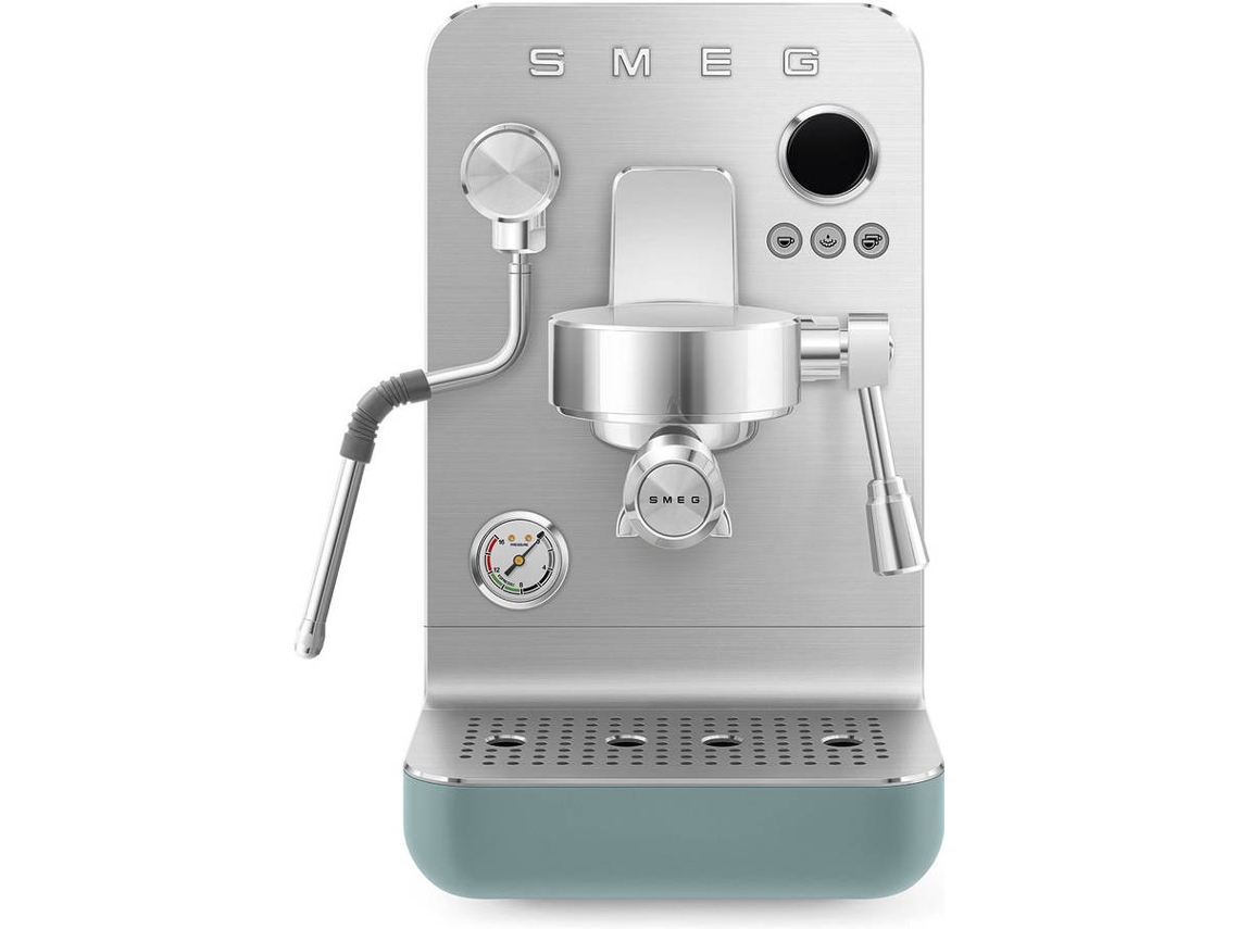 Máquina de Café Manual SMEG EMC02EGMEU Express (15 bares - Café molido y cápsulas - esmeralda mate)