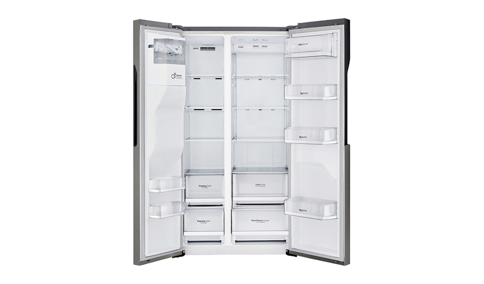 Frigorífico Americano LG GSL360ICEV (No Frost - 179 cm - 518 L - Inox)