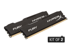 Memoria RAM DDR3 HYPERX Fury (2 x 8 GB - 1600 MHz - CL 10 - Negro)