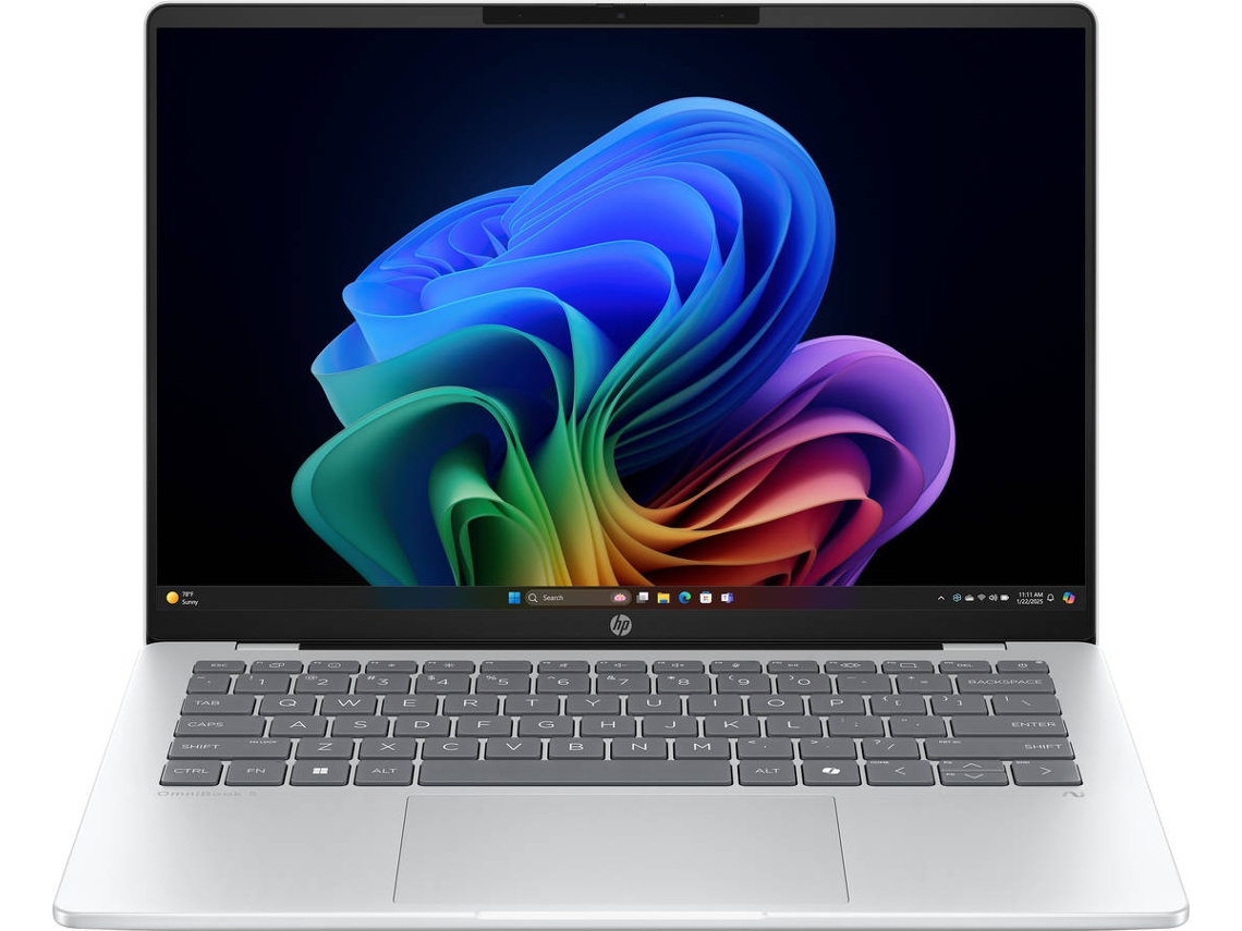 Portátil HP 14-he0010ns (14'' - Snapdragon X1  - RAM:16 GB - 512 GB PCIe - Qualcomm Adreno GPU)