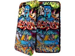 Carcasa y Protector de Pantalla iPhone 6, 6s I-PAINT Grafitti Multicolor