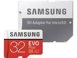 Tarjeta de Memoria Micro SDHC 32 GB - SAMSUNG Evo plus + Adaptador SD — 32 GB | Clase: UHS-I U1 | Velocidad: 95 MB/s