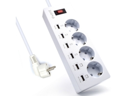 Regleta EWENT EW3937 (4 tomas)