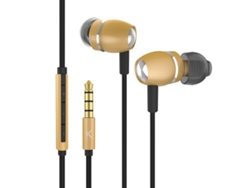 Auriculares con cable KSIX Go&Play Sky (In ear - Micrófono - dorado)