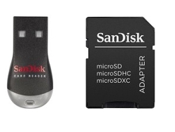 Adaptador SANDISK MicroSD + Adaptador SD