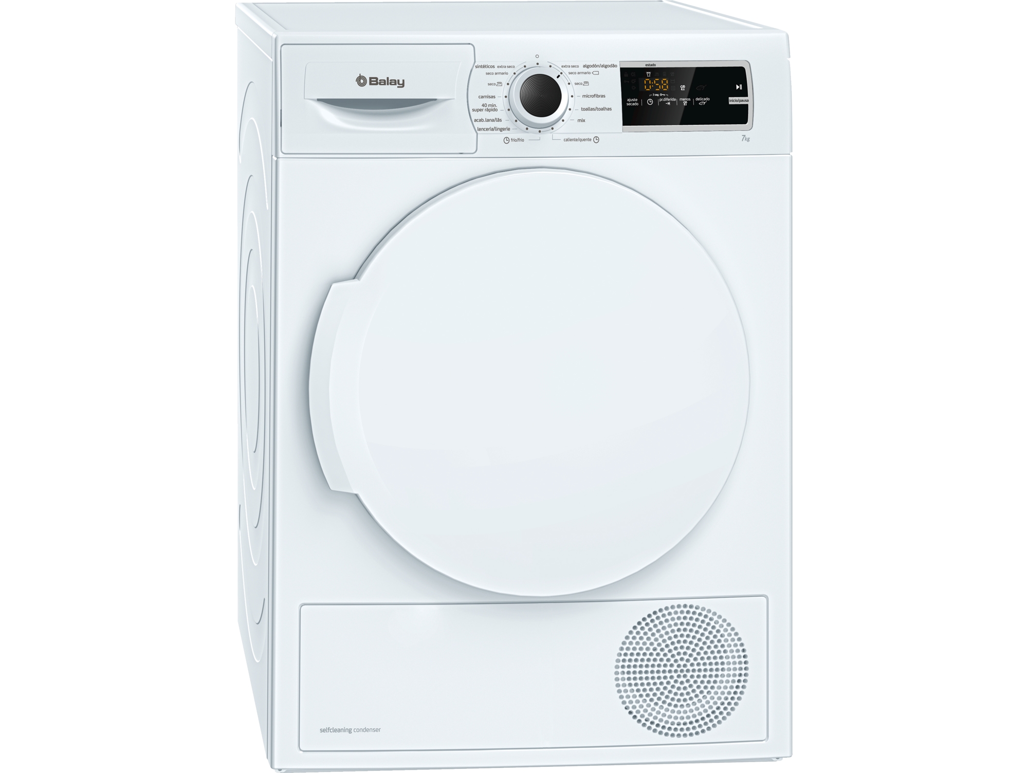 Secadora Bomba de Calor BALAY 3SB975B (7 kg - Condensación - Blanco)
