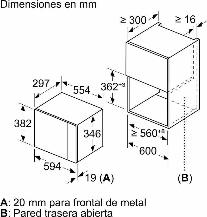 Microondas Integrable BALAY 3CG5172B2 (20 L - Con grill - Blanco)