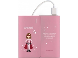 Powerbank SUSIKO Supermamá (4000 mAh - 1 USB - MicroUSB - Rosa)