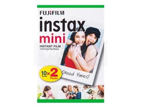 Papel fotográfico Fujifilm instax mini 20 hojas por 14,70€ (7,35