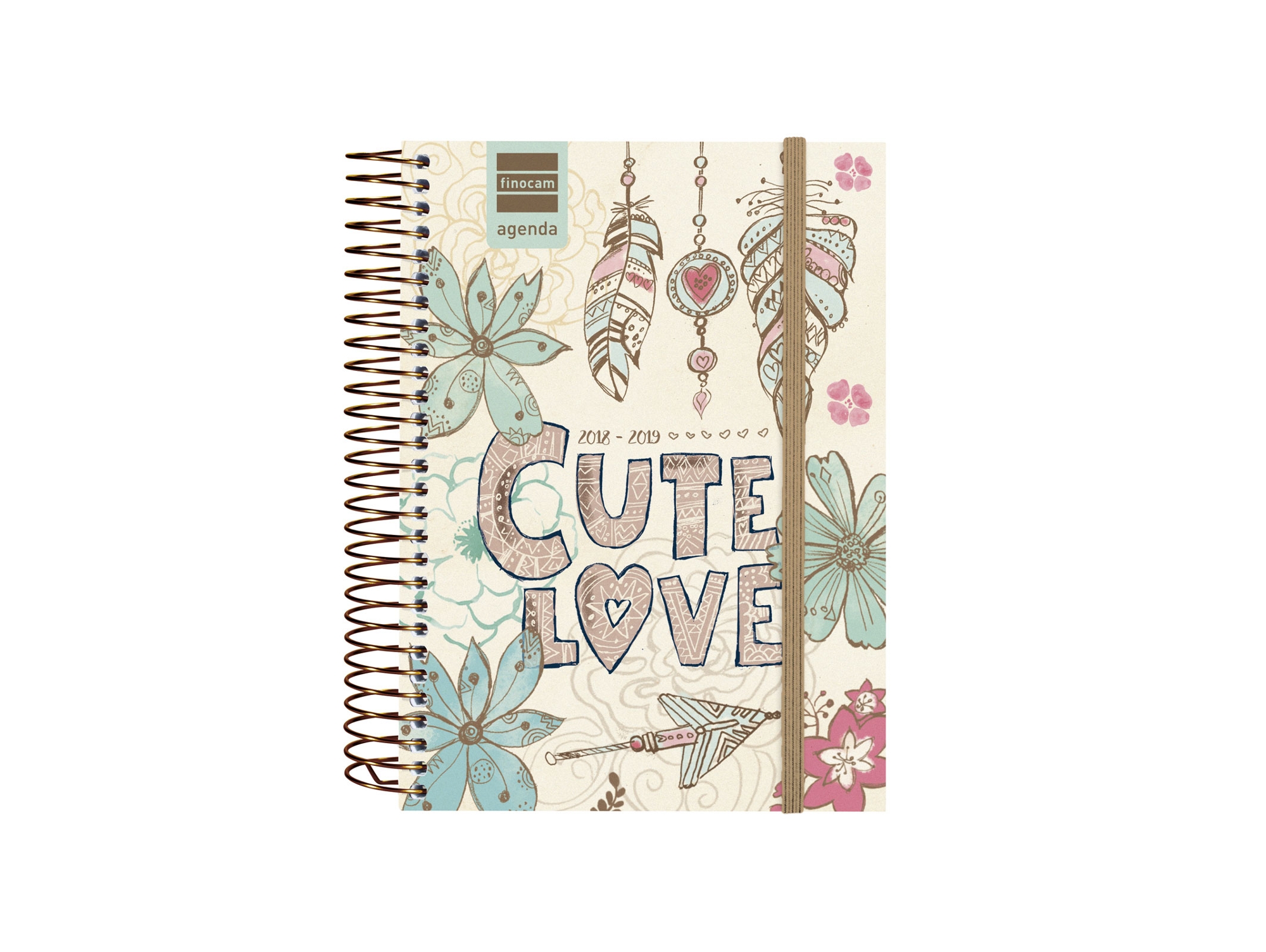 Agenda FINOCAM Secundaria Cute 2018/2019 (16.4 x 13 x 1.8 cm - Vista: Diária)