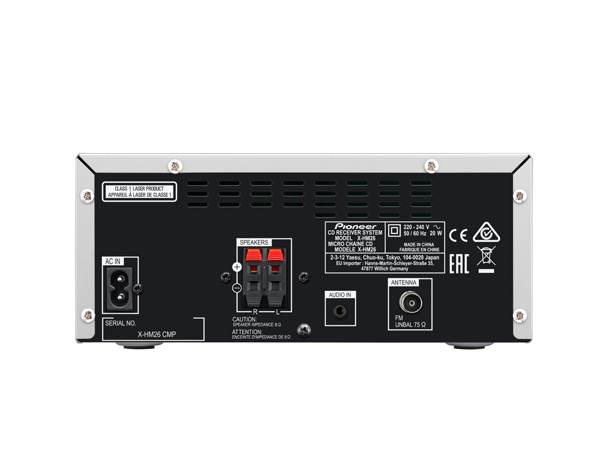 Microcadena PIONEER X-HM26 Negro | Worten Canarias