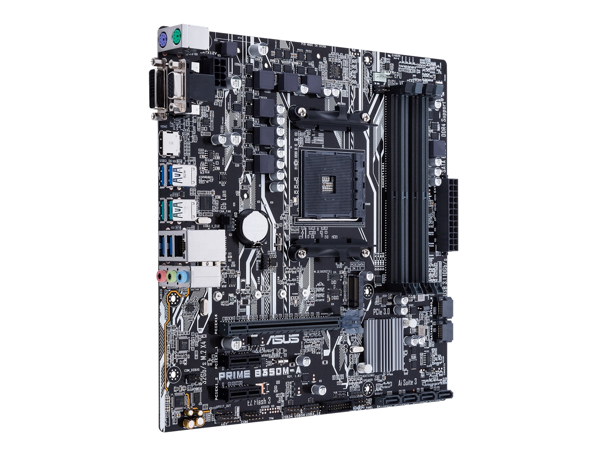 Placa Base ASUS PRIME B350M-A AM4 | Worten Canarias