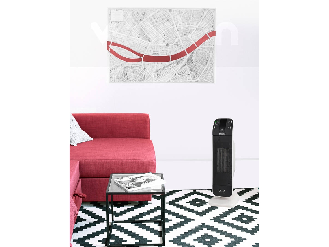 Calefactor Termoventilador DELONGHI de torre cerámica HFX65V20 (2000 W)