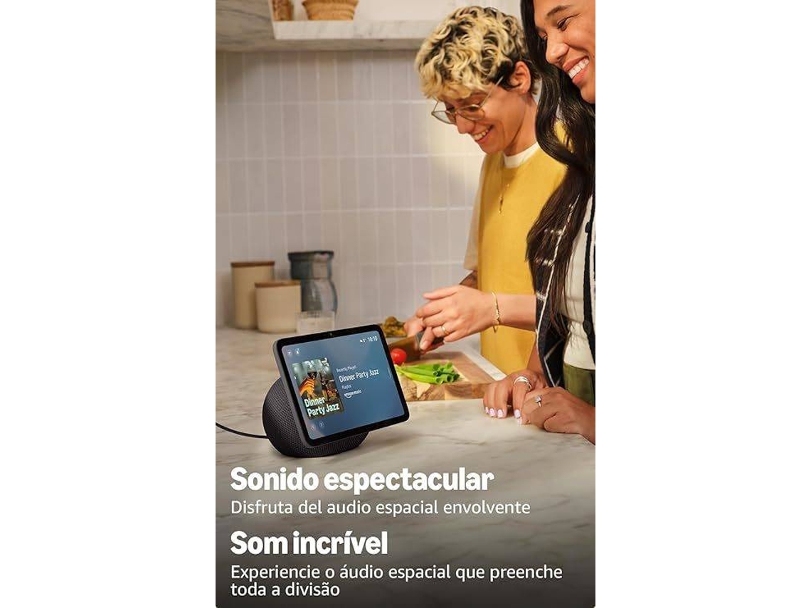 Assistente Virtual AMAZON Echo Show 8 Graphite (Alexa - Gris