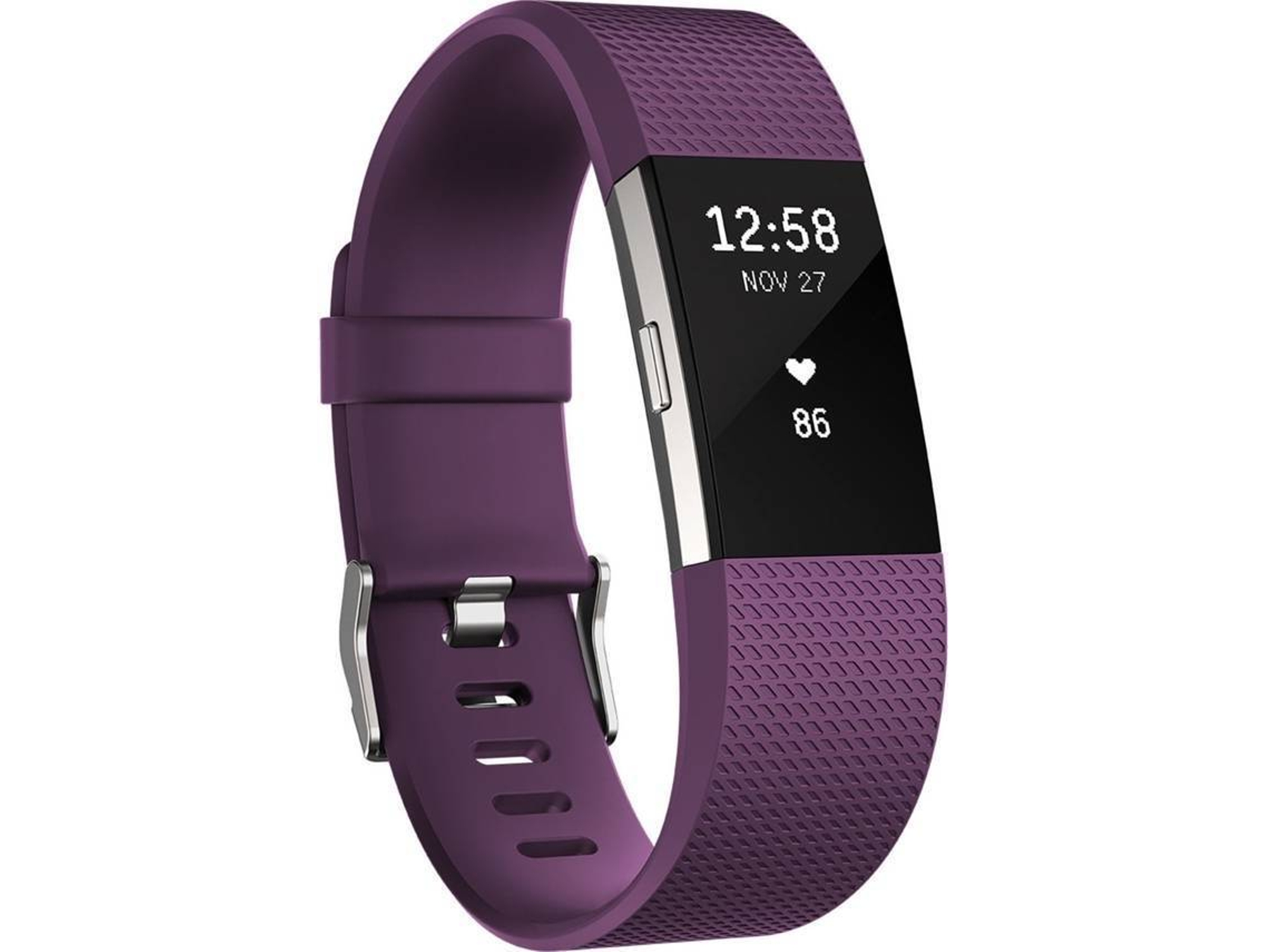 Pulsera de Actividad FITBIT BY GOOGLE Charge 2 (Caja Abierta - Bluetooth - Hasta 5 días de autonomía - Resistente al agua - Plata)
