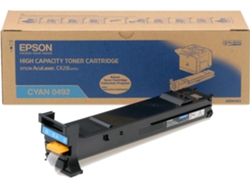 Cartucho de Tóner Original EPSON cian, 1 x Cian, Alta, S050492, 8.000 Páginas, C13S050492