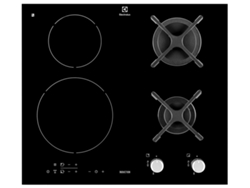 Placa de Gas e Inducción ELECTROLUX EGD6576NOK (Eléctrica y Gas natural - 59 cm - Negro)