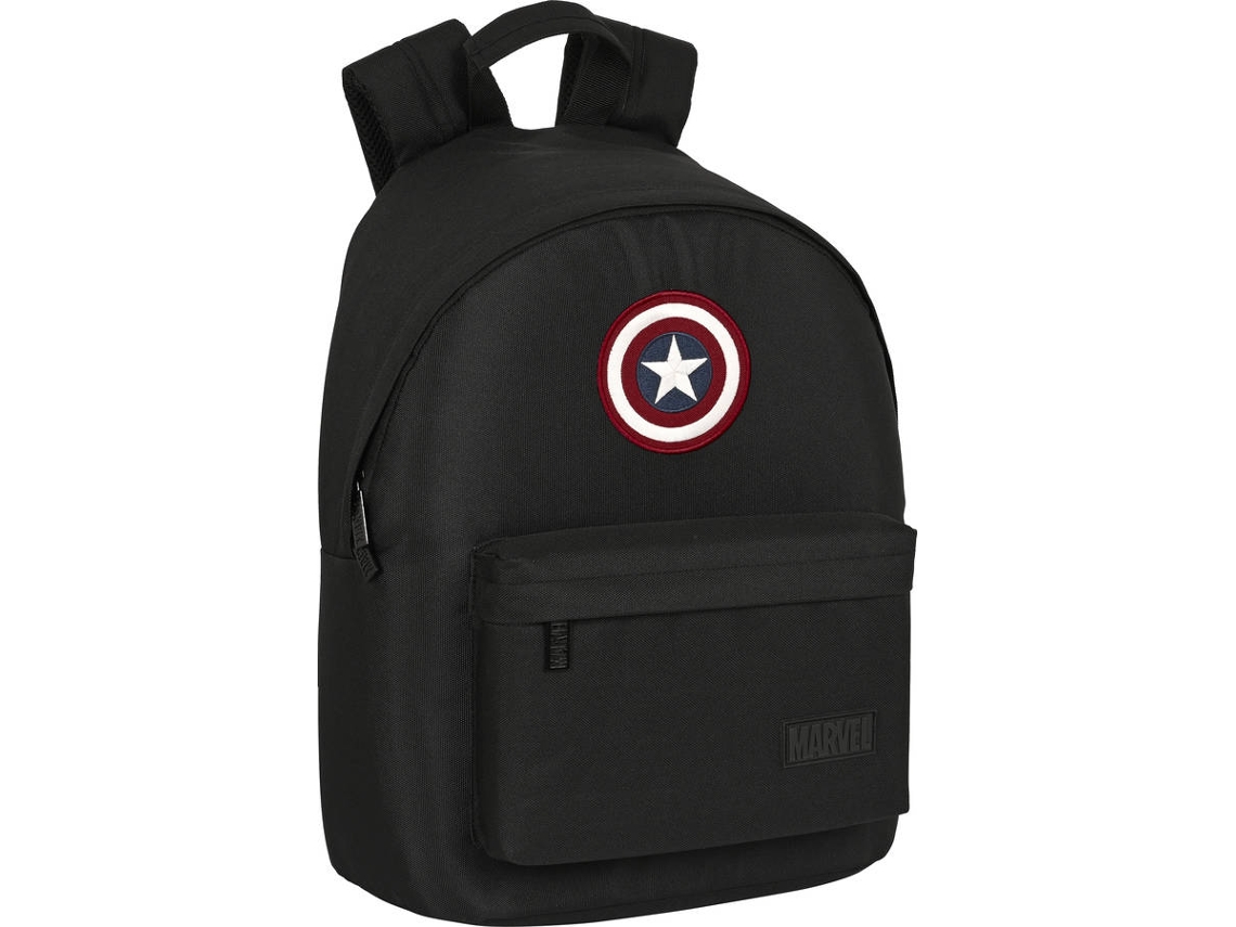 Mochila CAPTAIN AMERICA (31 x 41 x 16 cm - Negro)