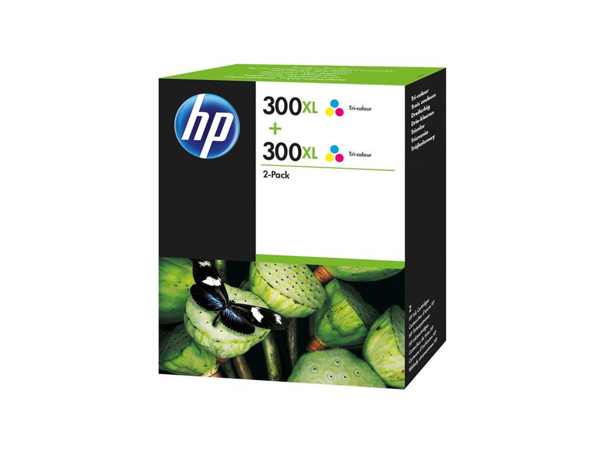 Pack 2 cartuchos de tinta Original HP 300 XL Tricolor