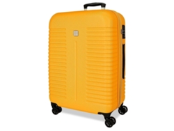 Maleta mediana expandible ROLL ROAD India amarilla (48 x 70 x 27 + 5 cm - 75 L)