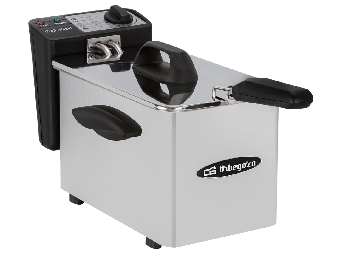 Freidora Semi-Profesional ORBEGOZO FDR25 (2.5 kg - Inox)