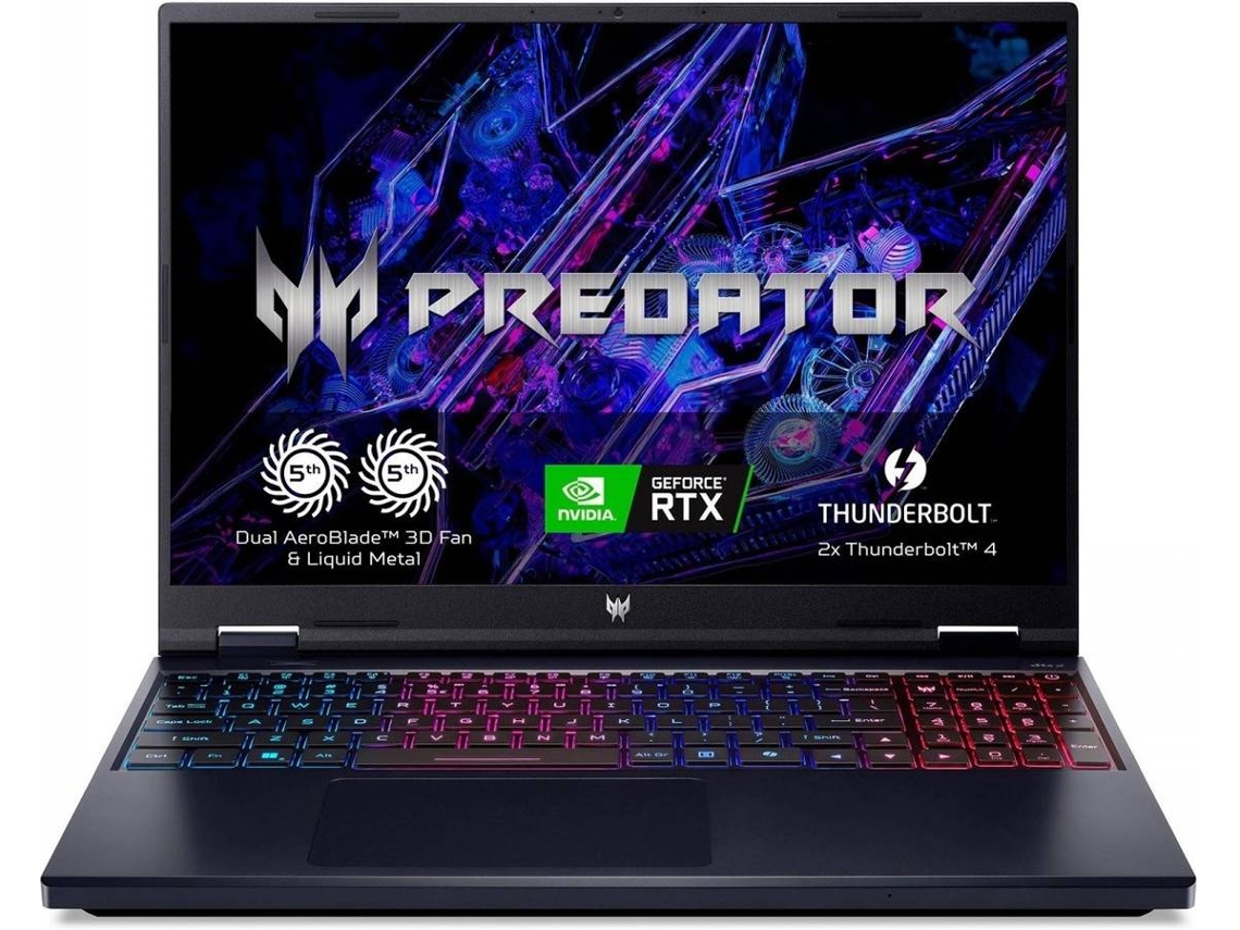 Portátil ACER PHN 16-72 (16'' - Intel Core i9-14900 - RAM: 32 GB - 1 TB - NVIDIA GeForce RTX 4070)