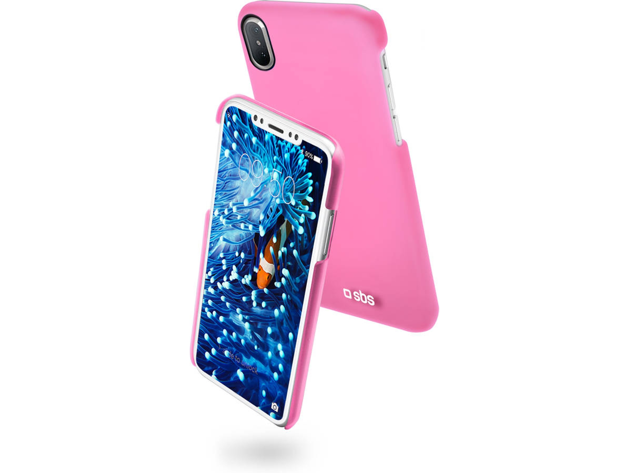 Carcasa iPhone X, Xs SBS ColorFeel Rosa