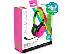 Auriculares Gaming STEALTH C6-100 (Over Ear - Multiplataforma - Rosa y Verde)