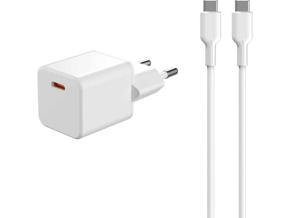 Kit Cargador Pared GOODIS 20W (1M - USB-C - Blanco)