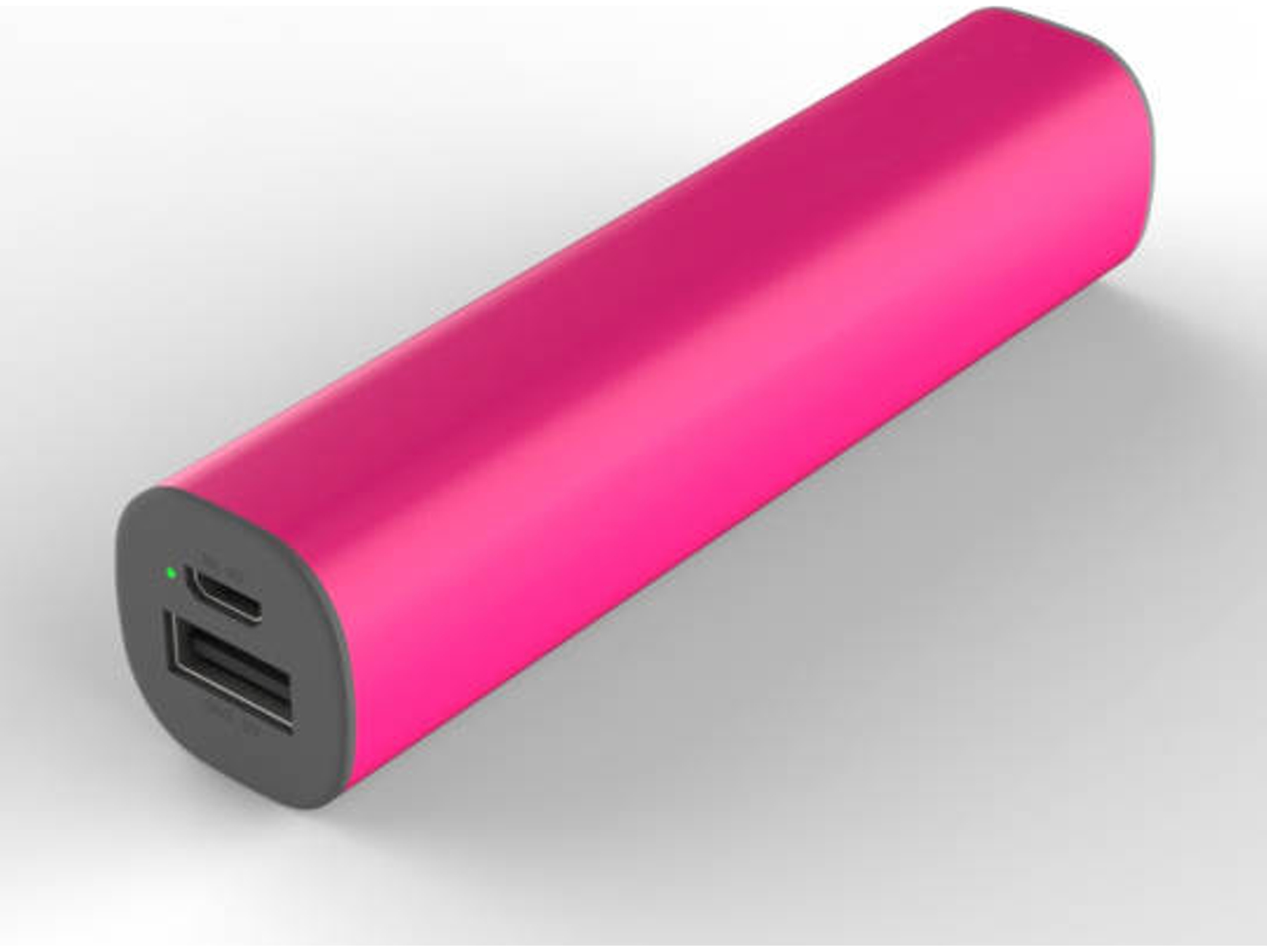 Powerbank KSIX Mini Powerlive (2200 mAh - 1 USB - MicroUSB - Rosa)