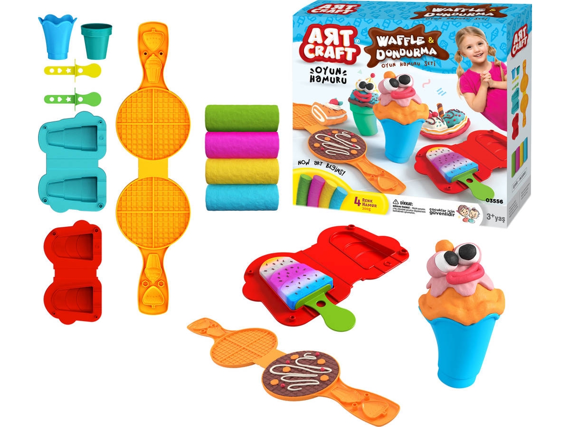 Plasticina PLAY DOUGH Conjutno Waffle & Ice-Cream